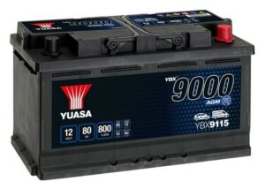 Yuasa 80Ah 800A AGM -/+