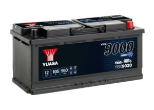 Yuasa 105Ah 950A AGM -/+