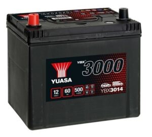 Yuasa 60Ah 500A +/-