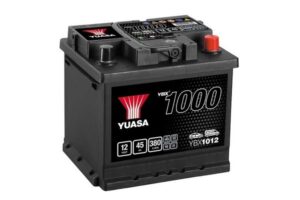 Yuasa YBX1012 45Ah 380A standartinis akumuliatorius -/+