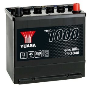 Yuasa YBX1048 45Ah 350A standartinis akumuliatorius -/+
