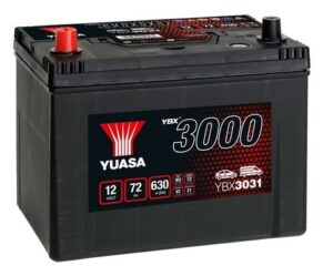 Yuasa 72Ah 600A +/-
