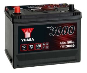 Yuasa 72Ah 600A +/-