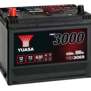 YUASA 72AH 630A +/