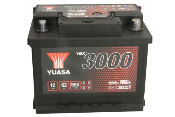 YUASA 62AH 550A -/+