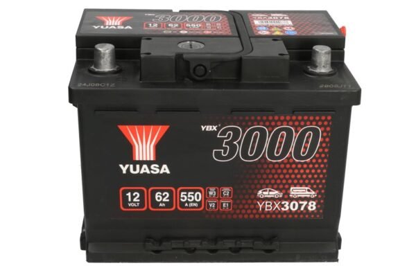 YUASA 62AH 550A +/