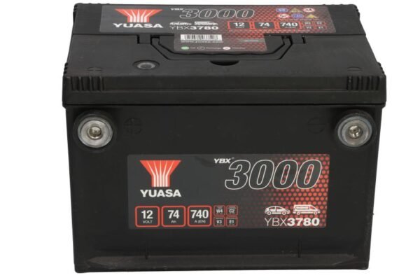 YUASA 74AH 740A +/