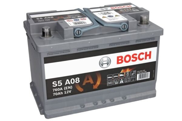 BOSCH 70AH 760A -/+ AGM