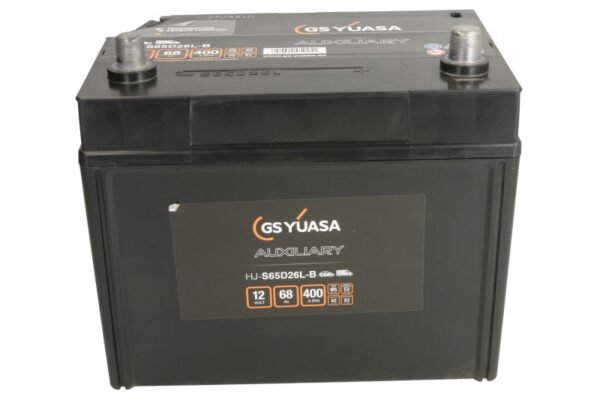 YUASA 68AH 400A Auxiliary AGM -/+