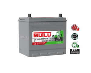 Mutlu 64Ah 620A EFB -/+ JIS
