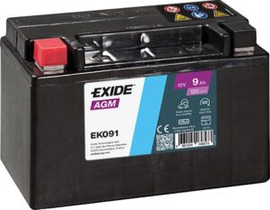 Exide EK091 9Ah 120A AGM +/-