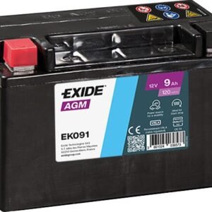EXIDE EK091 9AH 120A AGM +/