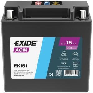 EXIDE EK151 15AH 200A AGM +/