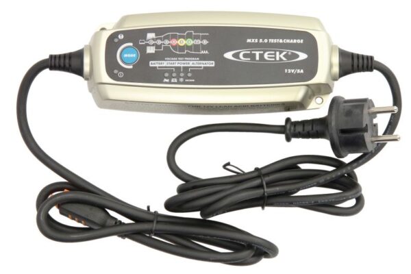 CTEK MXS 5.0 TEST & CHARGE Akumuliatoriaus įkroviklis ir testeris 12 V 5 A 56-308 - nuotrauka 2