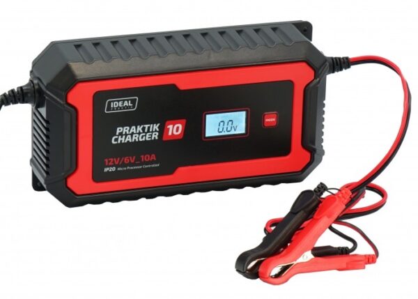 IDEAL PRAKTIK CHARGER 10 LCD Automatinis akumuliatoriaus įkroviklis 6 V/12 V 2 A/10 A PCHARGE10 - nuotrauka 2