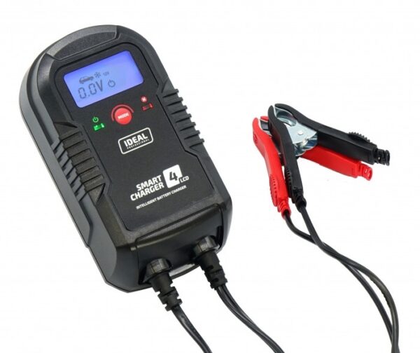 IDEAL SMART CHARGER 4 LCD Automatinis akumuliatoriaus įkroviklis 6 V/12 V 2 A/2 A/4 A - nuotrauka 2