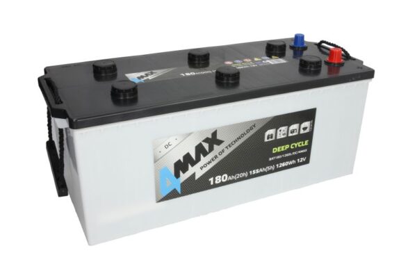 4MAX BAT180/1260L/DC/4MAX 12V 180Ah 1260Wh +/- gilaus iškrovimo akumuliatorius