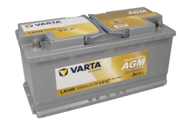 Varta AGM840105095 12V 105Ah 950A -/+ akumuliatorius