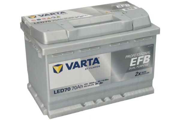 Varta EFB932070076 12V 70Ah 760A -/+ akumuliatorius