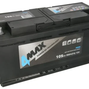 4MAX BAT105/950R/AGM 105AH 950A AGM -/+