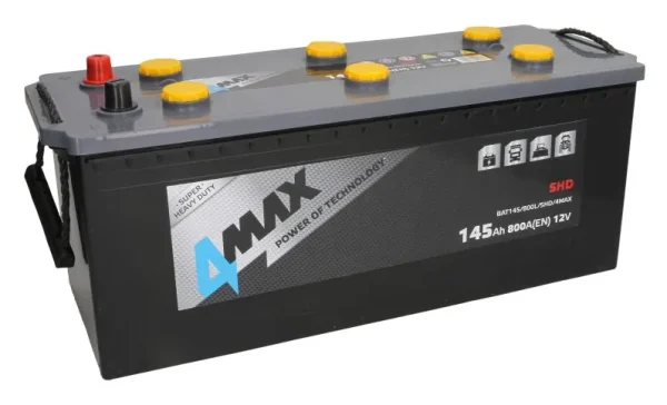 4MAX BAT145/800L/SHD 145Ah 800A +/- akumuliatorius