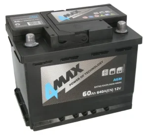 4MAX BAT60/640R/AGM 60Ah 640A AGM -/+