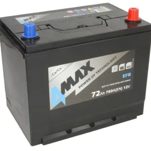 4MAX BAT72/750R/EFB/JAP 72AH 750A EFB -/+