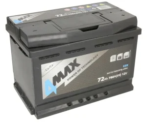4MAX BAT72/760R/EFB 72Ah 760A EFB -/+