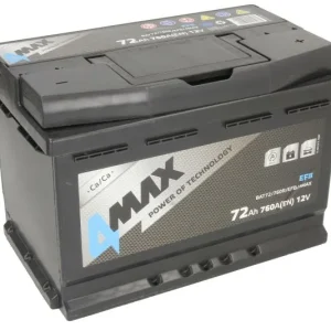 4MAX BAT72/760R/EFB 72AH 760A EFB -/+