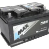 4MAX BAT75/700R 75Ah 700A -/+ akumuliatorius