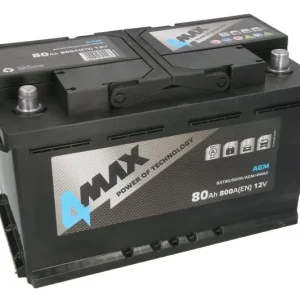 4MAX BAT80/800R/AGM 80AH 800A AGM -/+