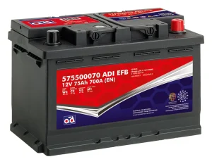 AD 575500070 75Ah 700A EFB -/+