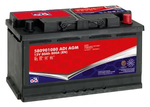 AD 580901080 80Ah 800A AGM -/+