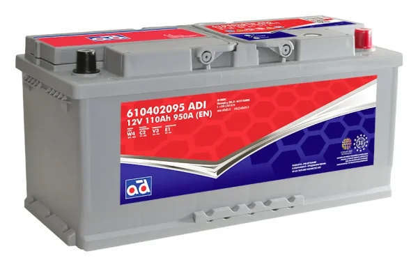 AD 610402095 110Ah 950A -/+ akumuliatorius