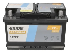 Exide EA722 72Ah 720A -/+
