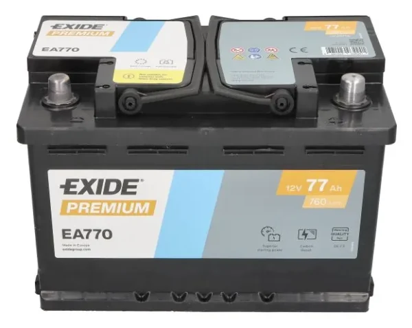 Exide EA770 77Ah 760A -/+ akumuliatorius