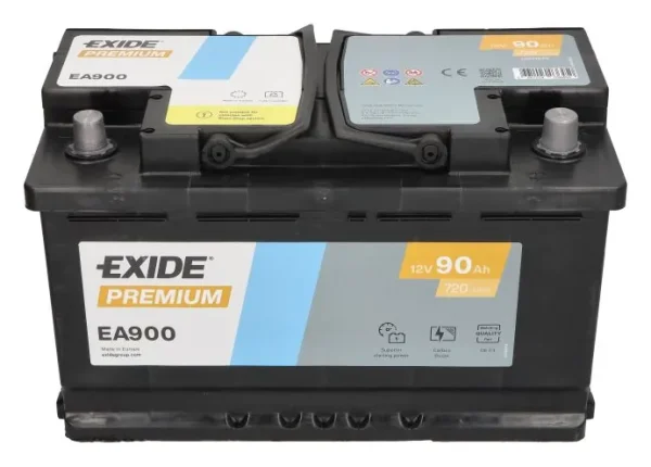 Exide EA900 90Ah 720A -/+ akumuliatorius