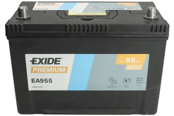 Exide EA955 95Ah 800A +/- akumuliatorius