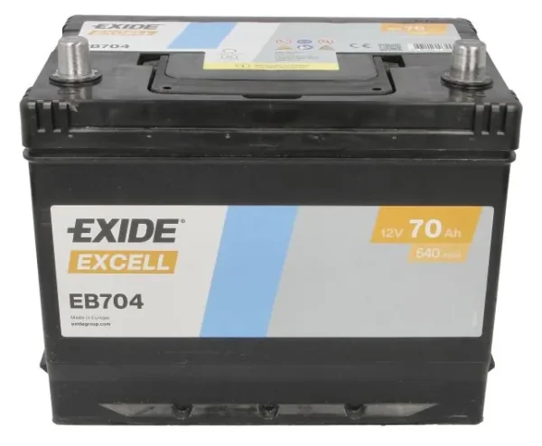 Exide EB704 70Ah 540A -/+ akumuliatorius