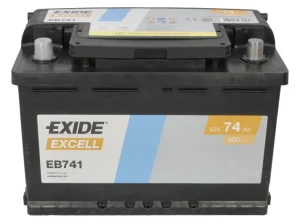 Exide EB741 74Ah 680A +/-