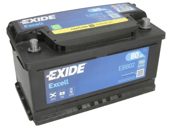 Exide EB802 80Ah 700A -/+ akumuliatorius
