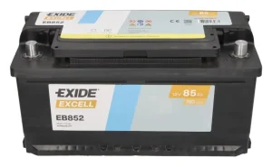 Exide EB852 85Ah 760A -/+