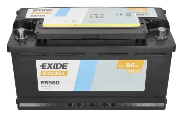 Exide EB950 95Ah 800A -/+ akumuliatorius