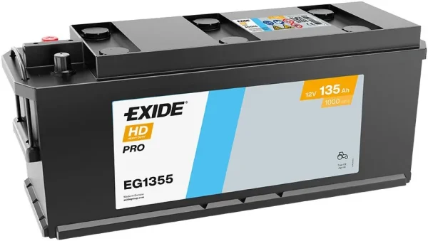 Exide EG1355 135Ah 1000A +/- akumuliatorius