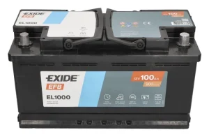 Exide EL1000 100Ah 900A EFB -/+