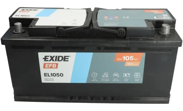 Exide EL1050 105Ah 950A EFB -/+ akumuliatorius