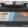 Exide EL700 70Ah 760A EFB -/+ akumuliatorius