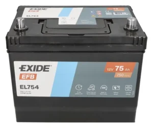 Exide EL754 75Ah 750A EFB -/+