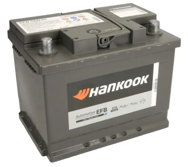 Hankook EFB 56030 60Ah 640A EFB -/+ akumuliatorius